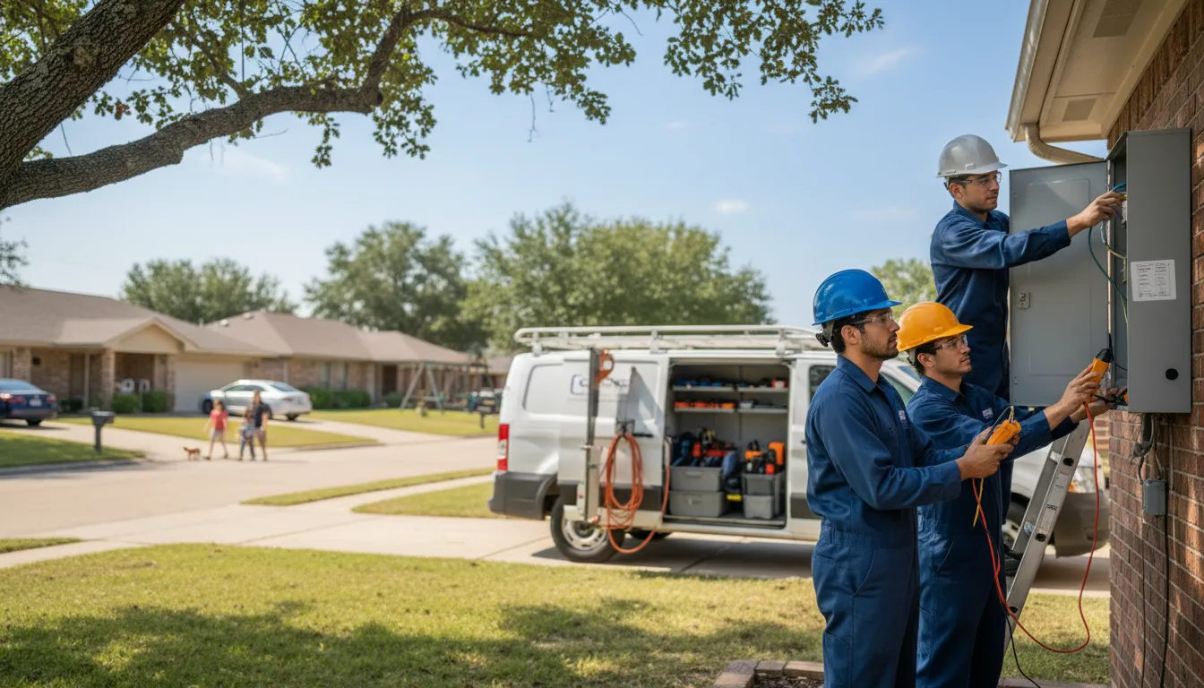 Certified electrician providing emergency electrical services in Goreville, IL
